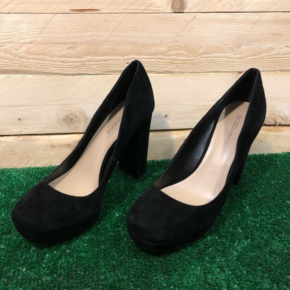BCBGeneration Black Suede  Finelle x Pumps - Picture 2 of 10